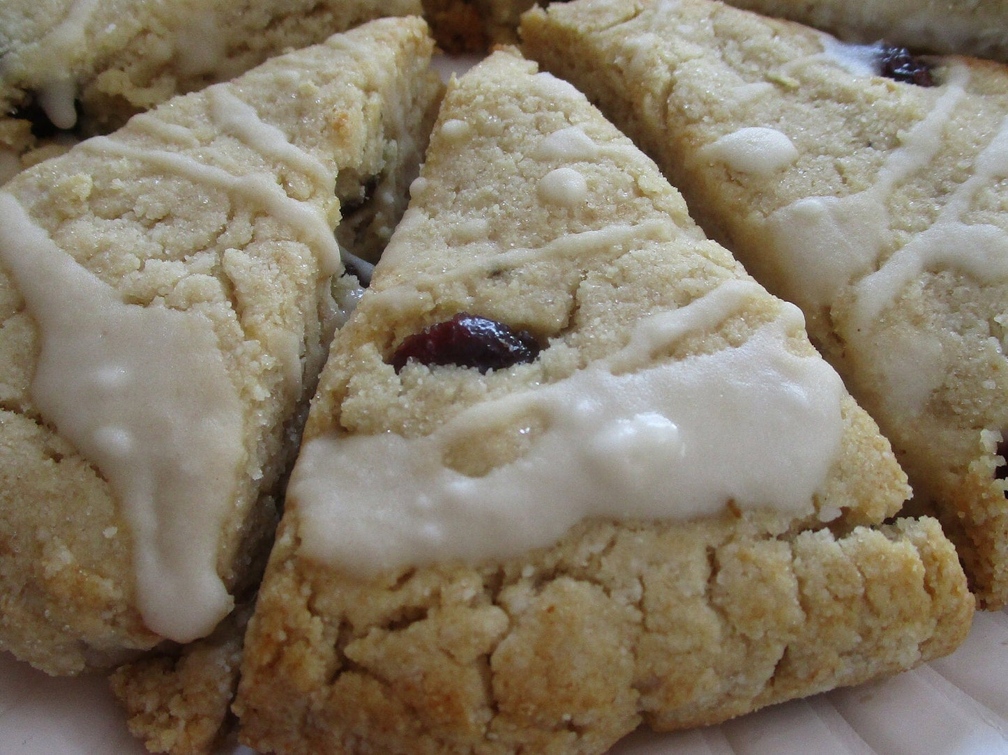 KETO Scone, Cranberry White Chocolate Chip, Gluten Free, Dairy Free, Egg Free, Vegan, Sugar Free, Erythritol Free, Low Carb, Fitness Dessert
