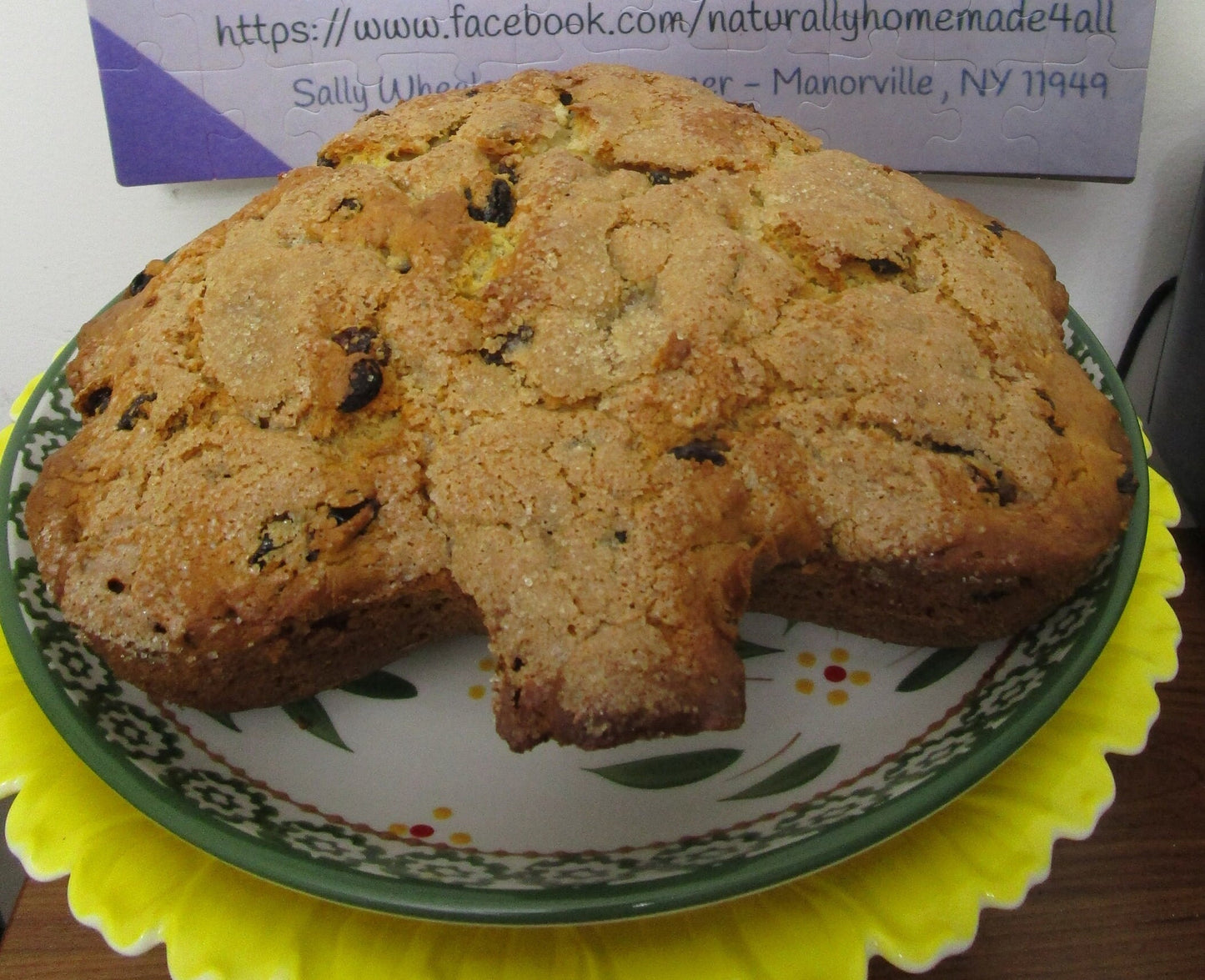 High Protein Irish Soda Bread, Gluten Free, Vegan, Dairy Free, Egg Free, Nut Free, Saint Patrick's Day, Sugar Free, Clover, Fitness Gifts