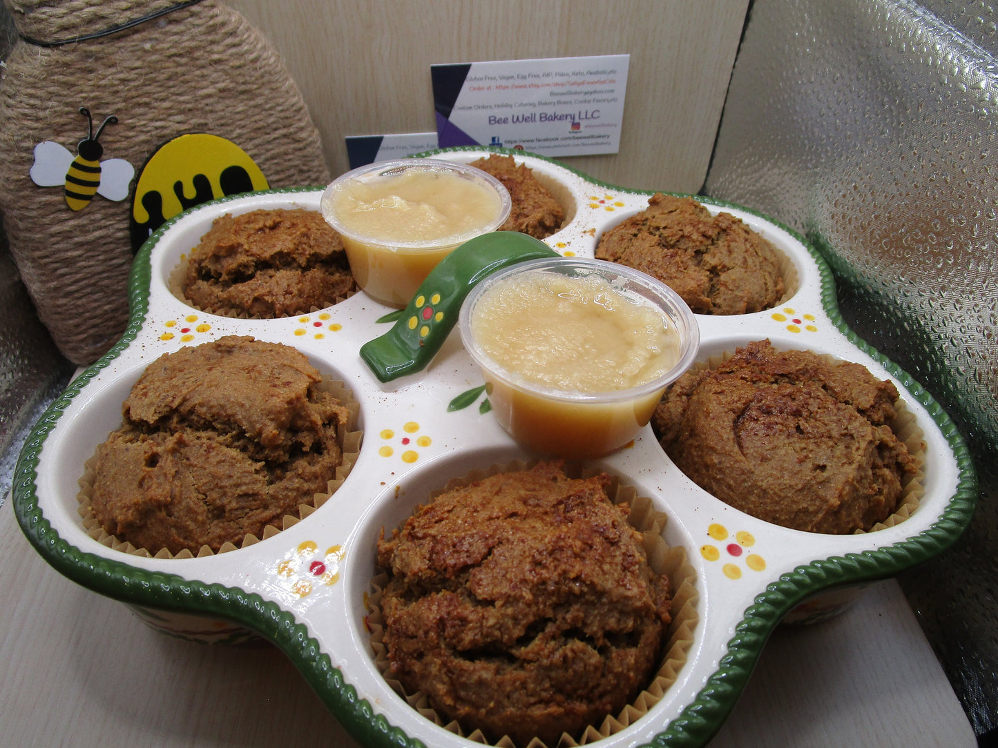 High Protein Muffins, Chai Tea, Sugar Free, Dairy Free, Egg Free, Vegan, Nut Free, Vegan collagen, Allergy Friendly bakery, Fitness Gifts