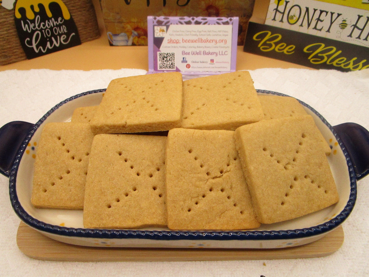 Gluten Free Shortbread Cookies, Dairy Free, Egg Free, Vegan, Nut Free, Scottish Biscuit, Dessert, Birthday, Grandparent's Day, Organic, Gift