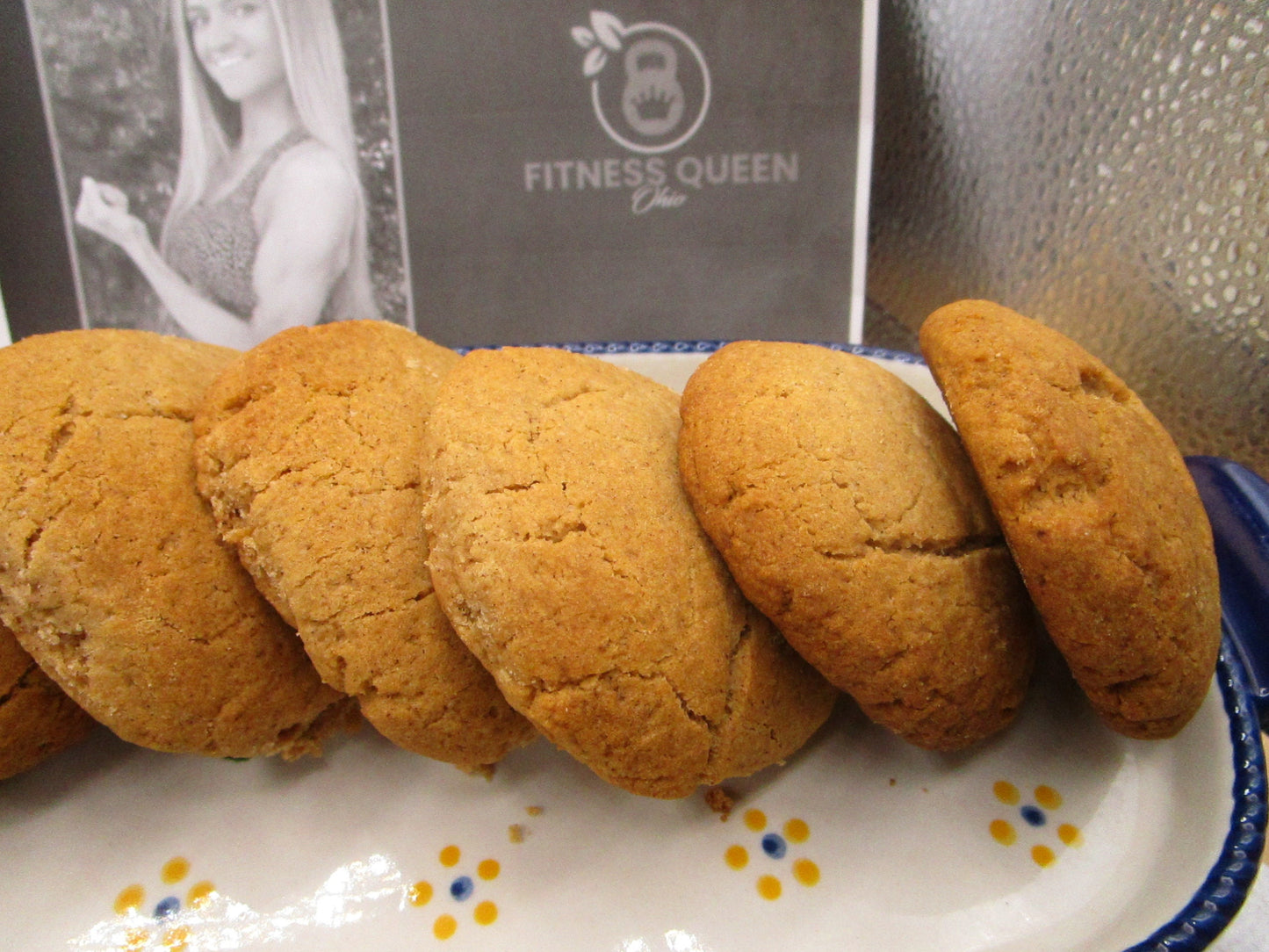 High Protein Pumpkin Spice Cookies, Vegan, Gluten Free, Dairy Free, Sugar Free, Anabolic, Post Workout Snack, Low Carb, Fitness Queen, Gifts