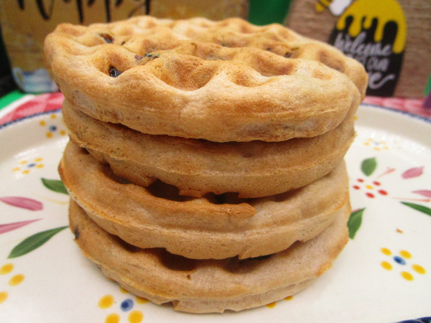 Grain Free Cherry Waffles, AIP Paleo, Gluten Free, Vegan, Egg Free, Dairy Free, Ready to go, No added Sugar, Mother's Day Breakfast, Gift