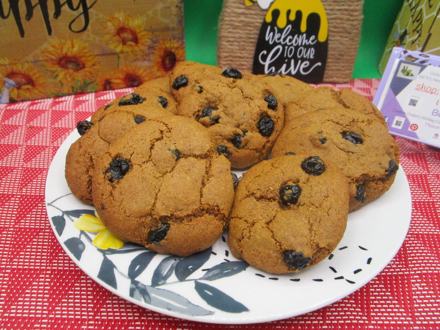 Grain Free Blueberry Vanilla Cookies, Gluten Free, Dairy Free, Egg Free, Tiger Nut, Autoimmune Protocol, Soft Baked, Mother's Day, AIP Paleo