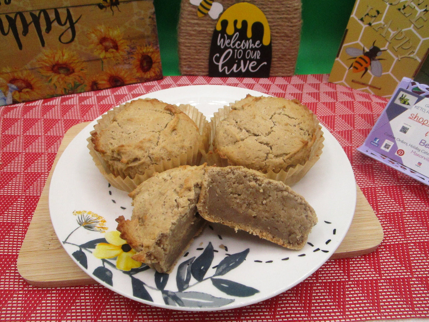 High Protein Muffins, Gluten Free, Sugar Free, Dairy Free, Egg Free, Monk Fruit, Vegan Collagen, Blueberry, Fitness Gifts, Valentine's Day