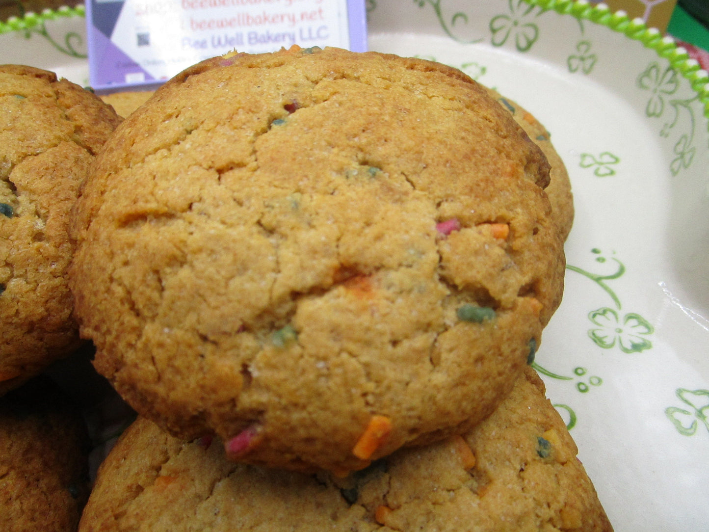 High Protein, Fitness Queen Cookie, Vanilla Birthday Cake, Vegan, Gluten Free, Dairy Free, Sugar Free, Anabolic, Collagen, Post Workout