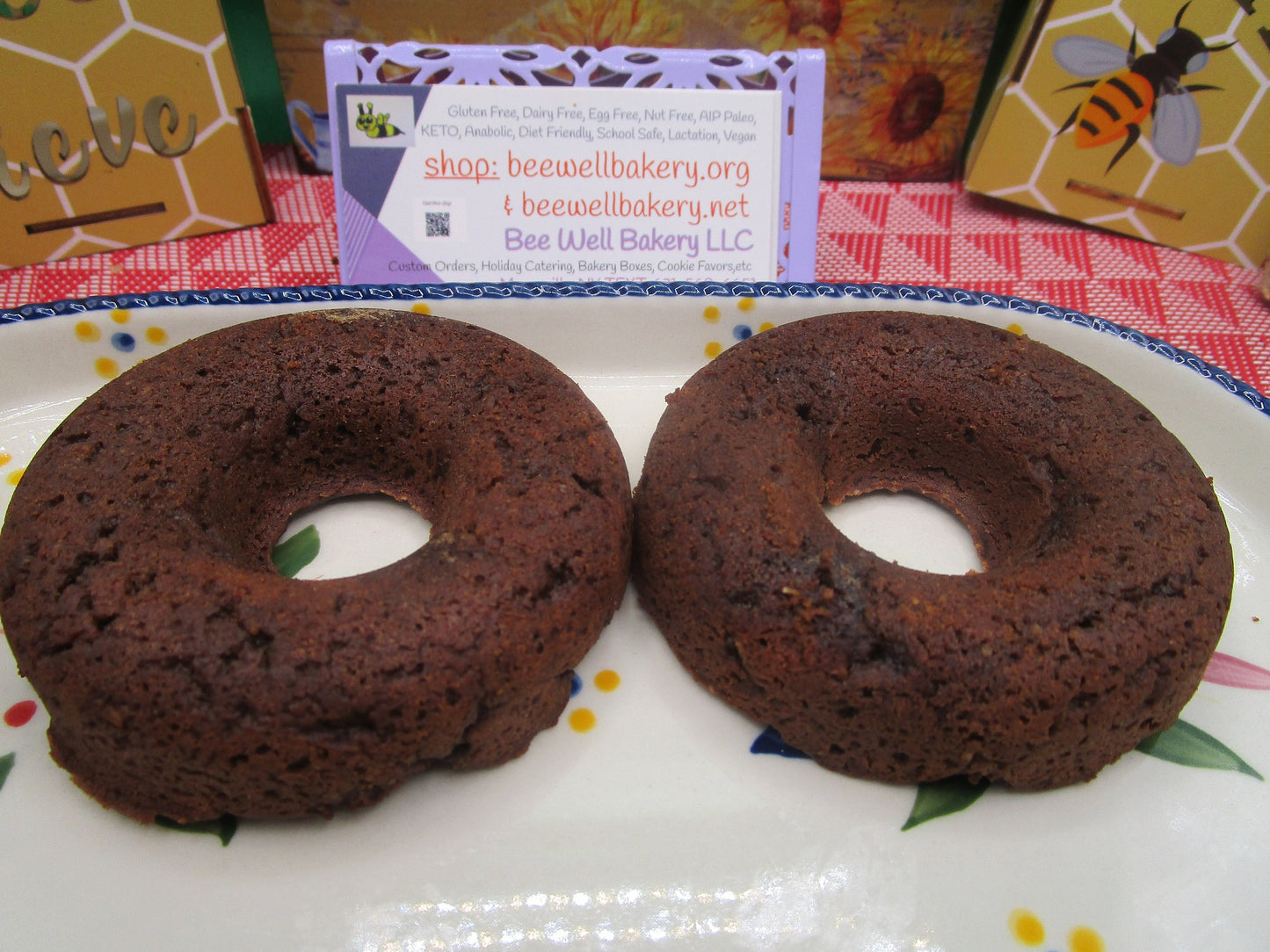 High Protein Donuts, Chocolate, Grain Free, Gluten Free, Dairy Free, Egg Free, Vegan, Collagen, Sugar Free, Low Carb, Glazed, Powdered, Gift