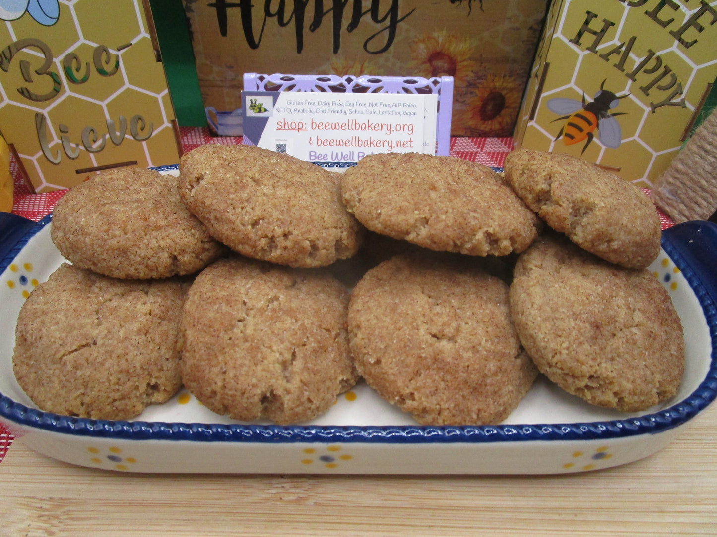 KETO, Grain Free Cookie, Snickerdoodle, Gluten free, Vegan, Egg Free, Dairy Free, Sugar Free, Low Carb, Father's Day Gift, Cinnamon, snacks