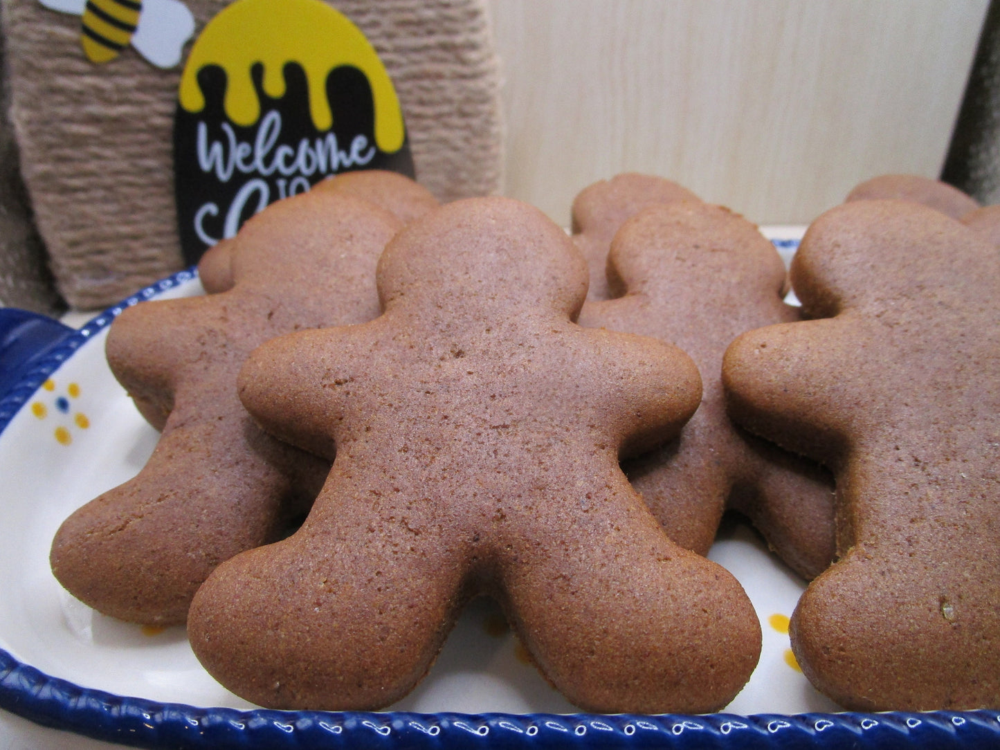 Sugar Free Gingerbread Cookies, Gluten Free, Dairy Free, Vegan, Egg Free, Nut Free, Holiday Gift, Cookie exchange, Secret Santa, Low Carb