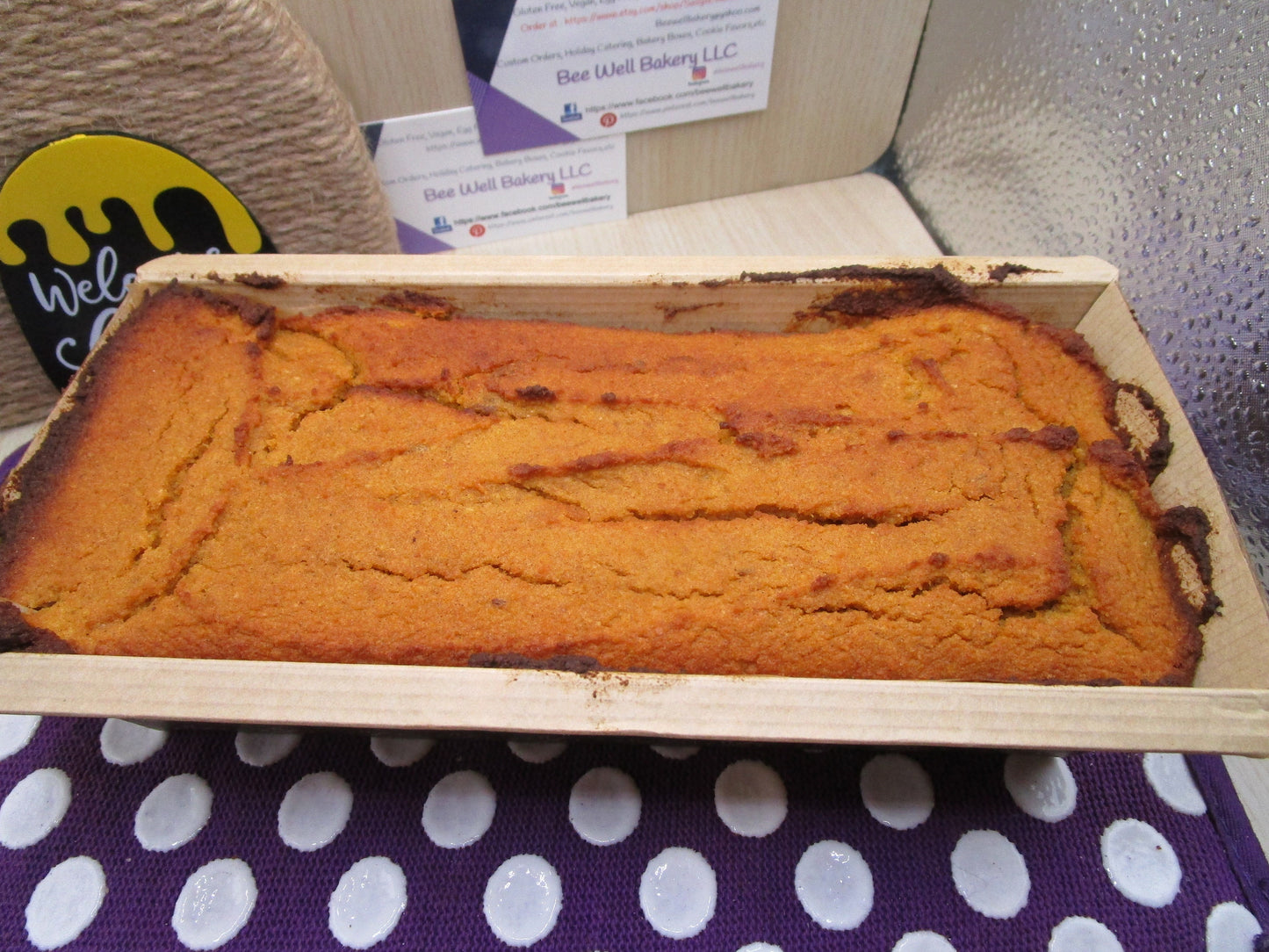 High Protein Pumpkin Bread, Sugar Free, Grain Free, Gluten Free, Dairy Free, Nut Free, Low Carb, Healthy Snack, Fitness Gift, Low Fat, Fiber