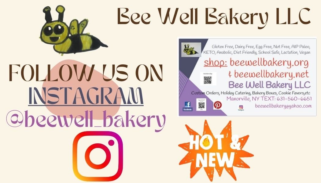 AIP Paleo Carob Cake, High Protein, Tiger Nut Flour, Grain Free, Bone Broth, Gluten Free, Hashimoto, Autoimmune Protocol, Healthy Gift