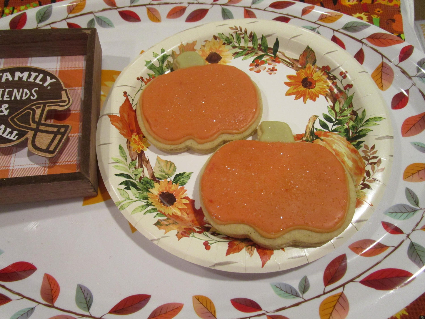 Gluten Free Sugar Cookies, Pumpkin Spice, Vegan, Dairy Free, Egg Free, Halloween Treats, Healthy Snacks, Thanksgiving Gifts, Party Favors