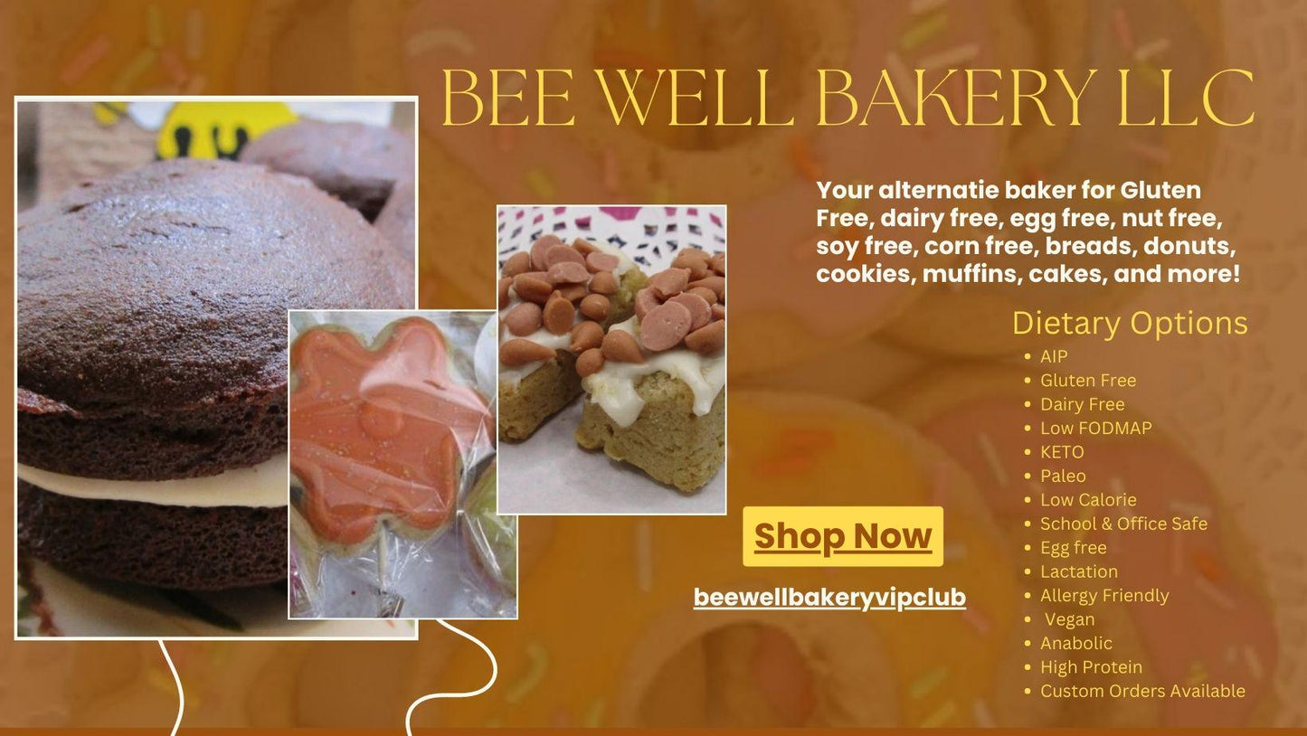 Lori Custom Ordering, Gluten Free, AIP Paleo, Dairy Free, Healthy Cookies, Cake, Pastries, Vegan, Organic Bakery, Soy Free, Wholesale Order