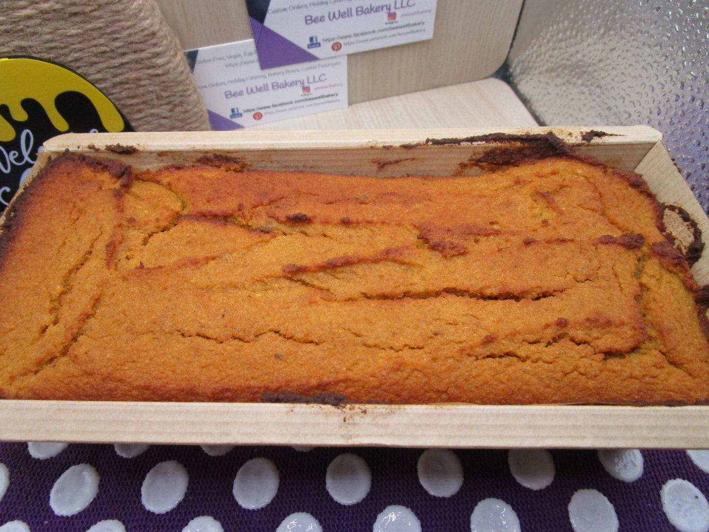 High Protein Pumpkin Bread, Sugar Free, Grain Free, Gluten Free, Dairy Free, Nut Free, Low Carb, Healthy Snack, Fitness Gift, Low Fat, Fiber