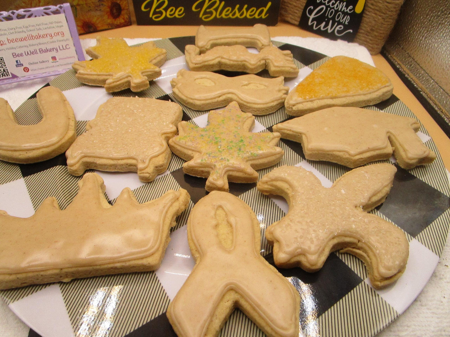 Gluten Free Sugar Cookies, Iced Pumpkin Spice, Vegan, Dairy Free, Egg Free, Healthy Snacks, Thanksgiving Gifts, Coconut Free, Healthy Snack