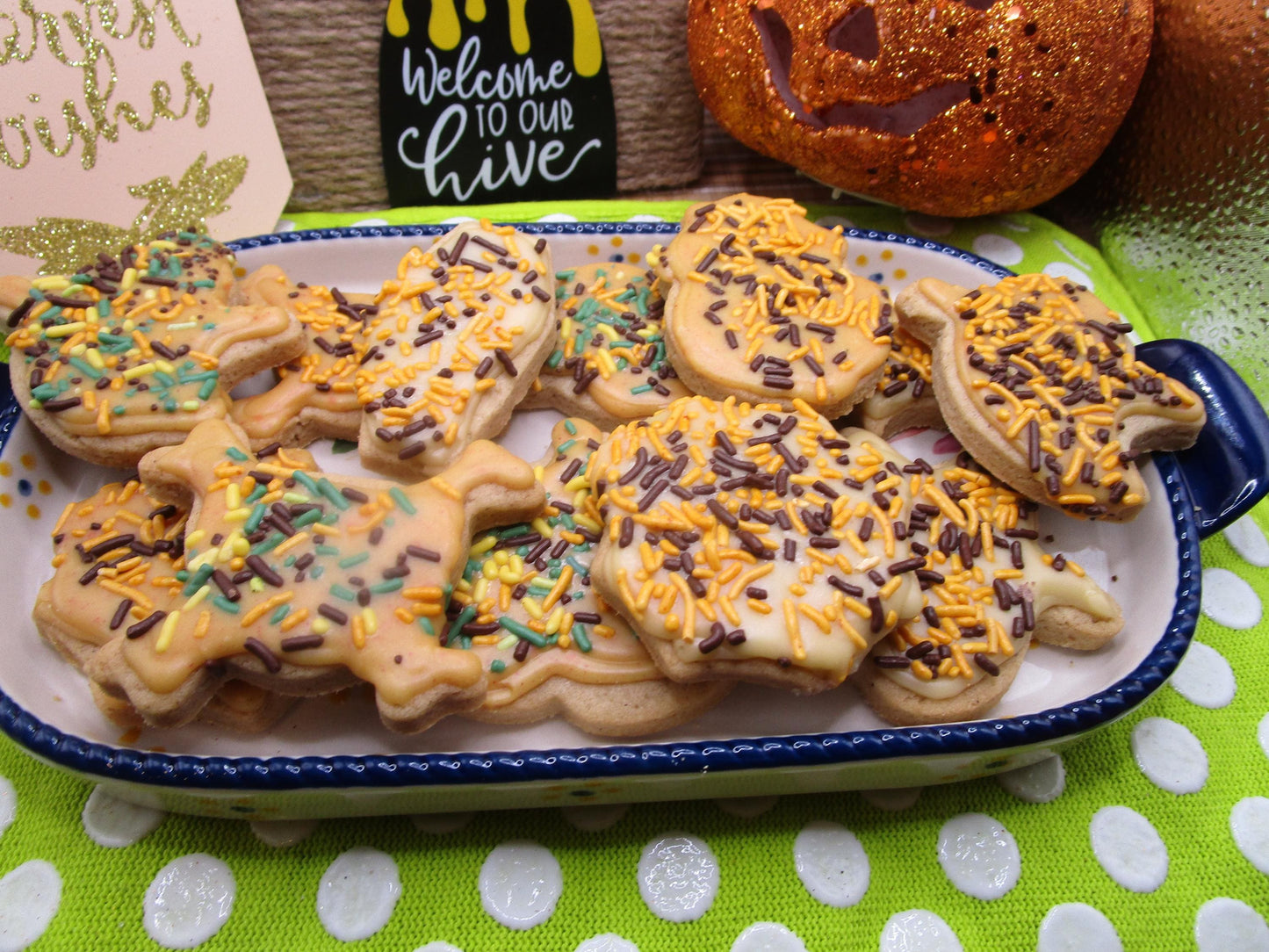 Gluten Free Sugar Cookies, Halloween Gifts, Pumpkin, Dairy Free, Egg Free, Vegan, Soy Free, Trick or Treat, Healthy, Low Fat, School snacks