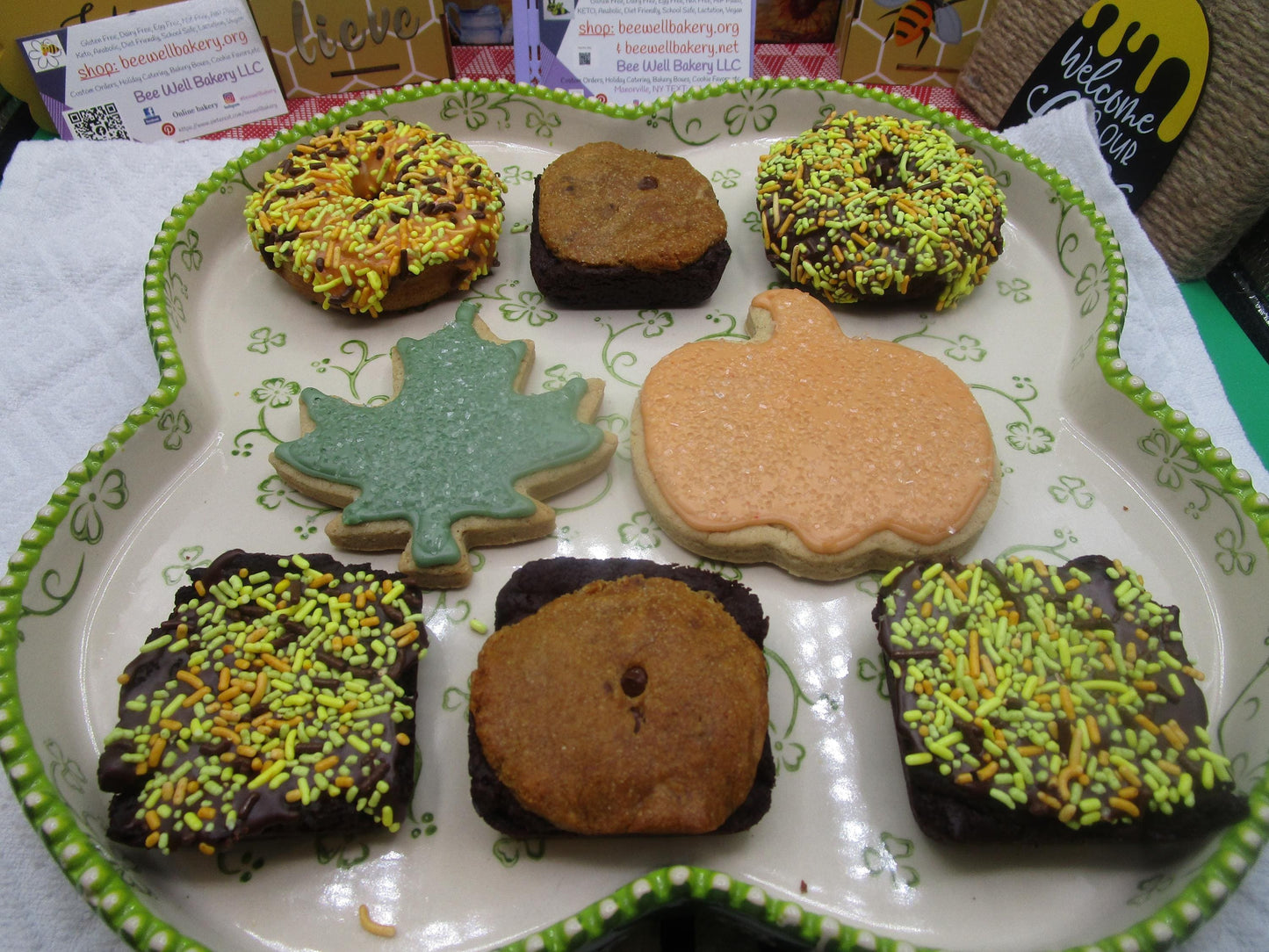 Fall Party Packages, Gluten Free, Dairy Free, Egg Free, Vegan, Nut Free, Donuts, Cookies, Brownies, Brookies, Blondes, Thanksgiving Dessert
