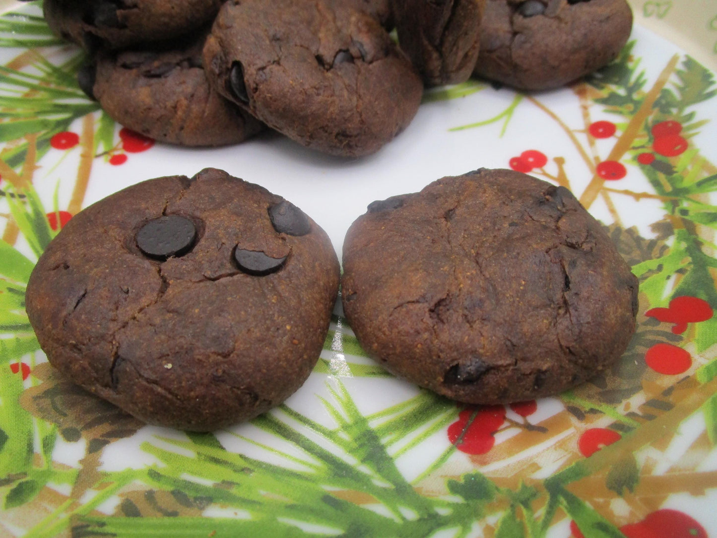 AIP Paleo, Tiger Nut, Carob Peppermint Cookies, Gluten Free, Dairy Free, Egg Free, Grain Free, Autoimmune Protocol, Holiday Gift, Soft Baked