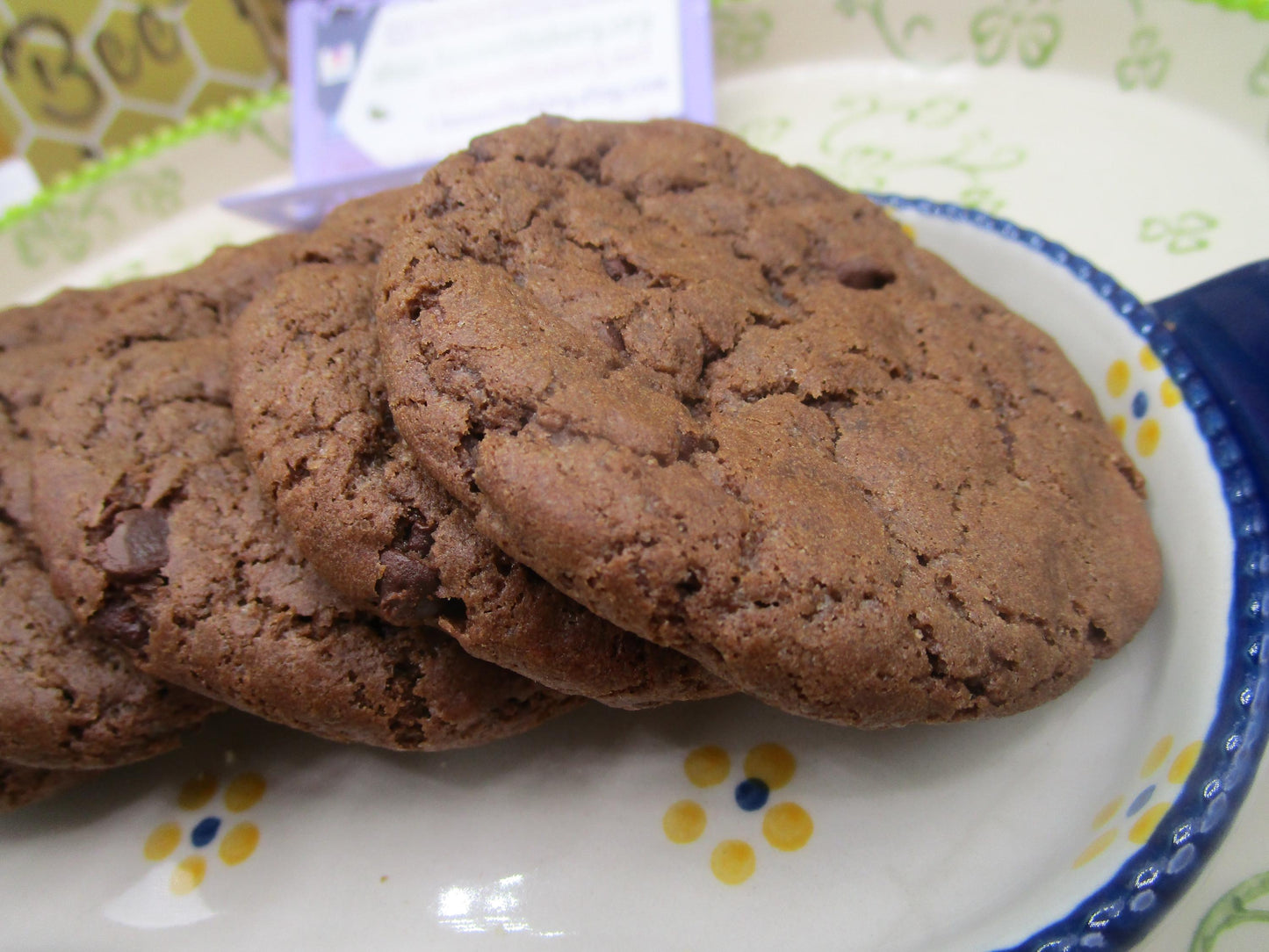 Gluten Free Double Chocolate Chip Cookies, Dairy Free, Egg Free, Nut Free, Oat Free, Organic, Aquafaba, Holiday Gifts, Cookie Exchange,