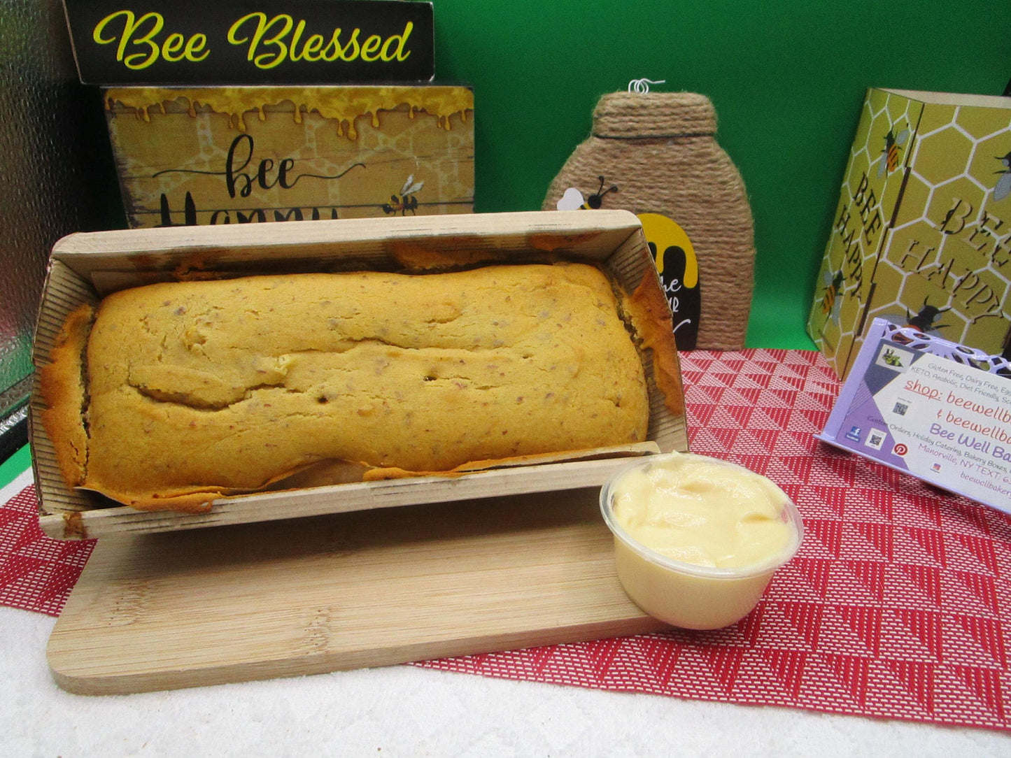 High Protein Pound Cake, Sugar Free, Gluten Free, Dairy Free, Egg Free, Nut Free, Vegan, Fitness Gift, Valentine's Day, Easter, Birthday
