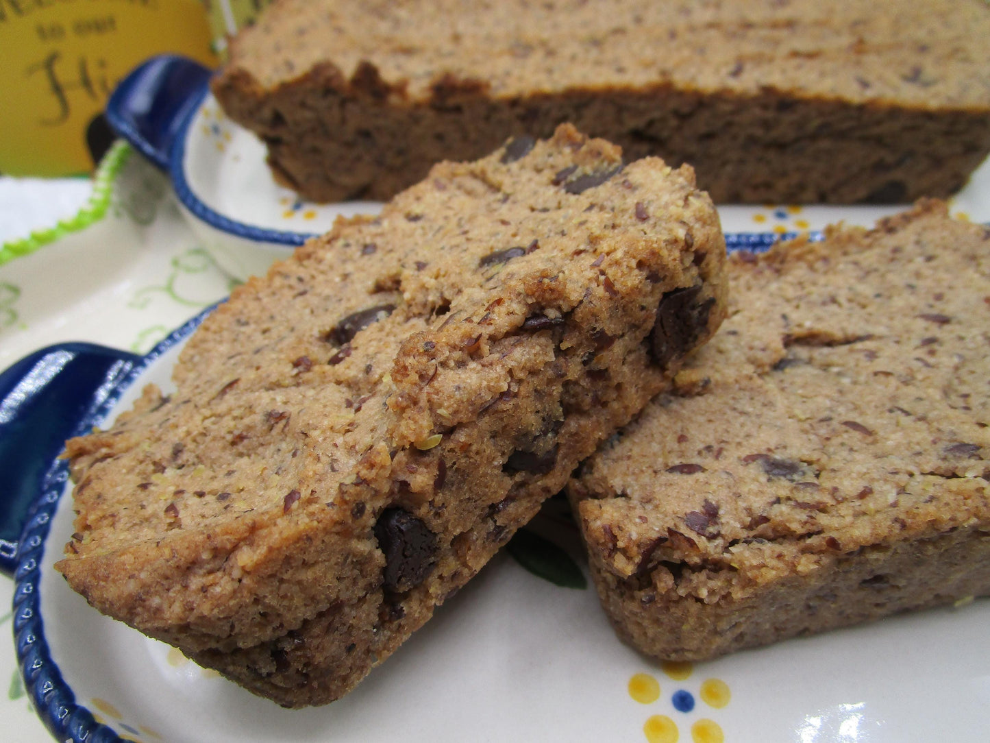 High Protein Banana Bread, Mocha Chip, Gluten Free, Dairy Free, Nut Free, Vegan Collagen, Sugar Free, Valentine's Day, Fitness, Anabolic