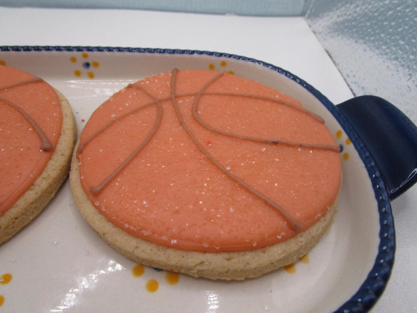 Gluten Free Iced Sugar Cookies, Basketball, Dairy Free, Egg Free, Vegan, Nut Free, NBA, Sports, Boy Birthday, Girls sports, March Madness