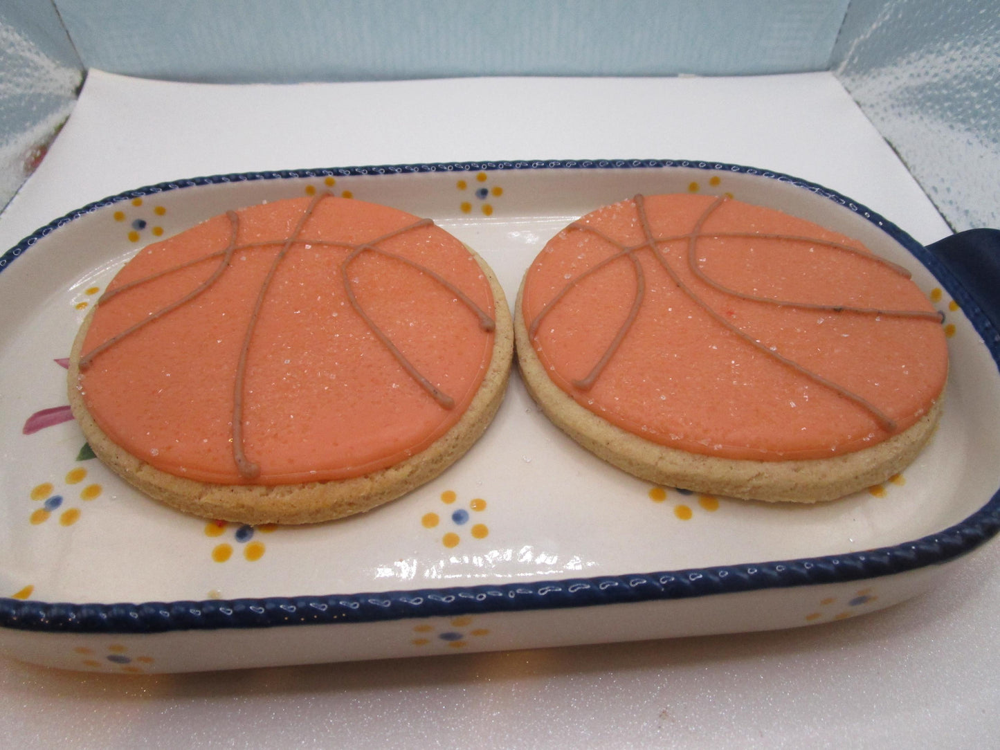 Gluten Free Iced Sugar Cookies, Basketball, Dairy Free, Egg Free, Vegan, Nut Free, NBA, Sports, Boy Birthday, Girls sports, March Madness