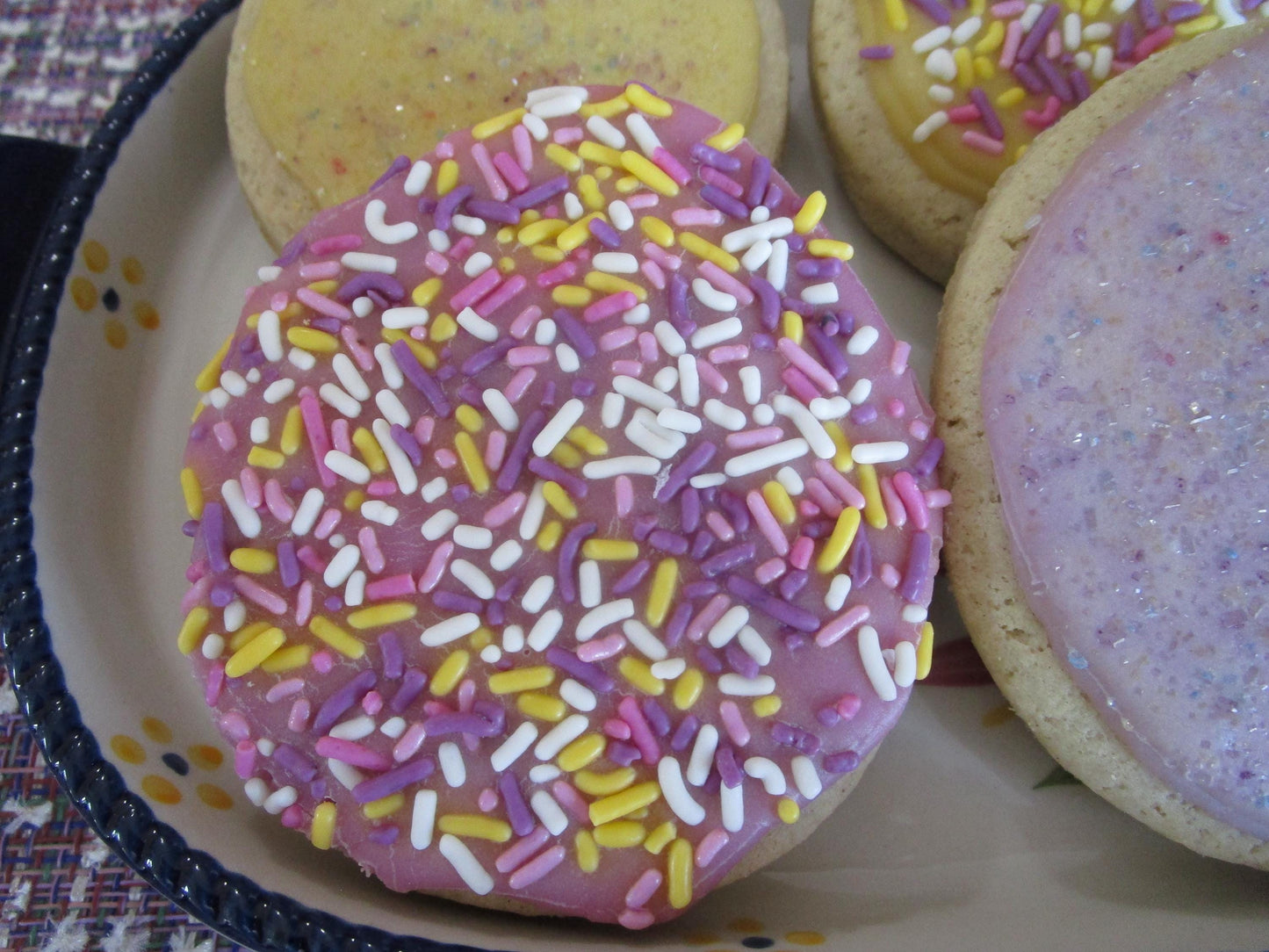 Easter Sugar Cookies, Iced, Gluten Free, Vegan, Egg Free, Dairy Free, Nut free, School Safe, Natural Sprinkles, Gift, Peeps, Basket, Bunny