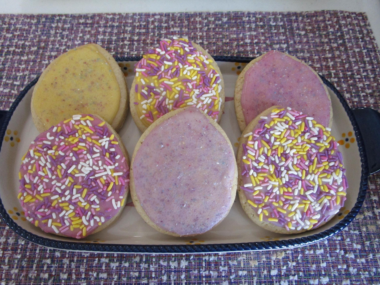 Easter Sugar Cookies, Iced, Gluten Free, Vegan, Egg Free, Dairy Free, Nut free, School Safe, Natural Sprinkles, Gift, Peeps, Basket, Bunny