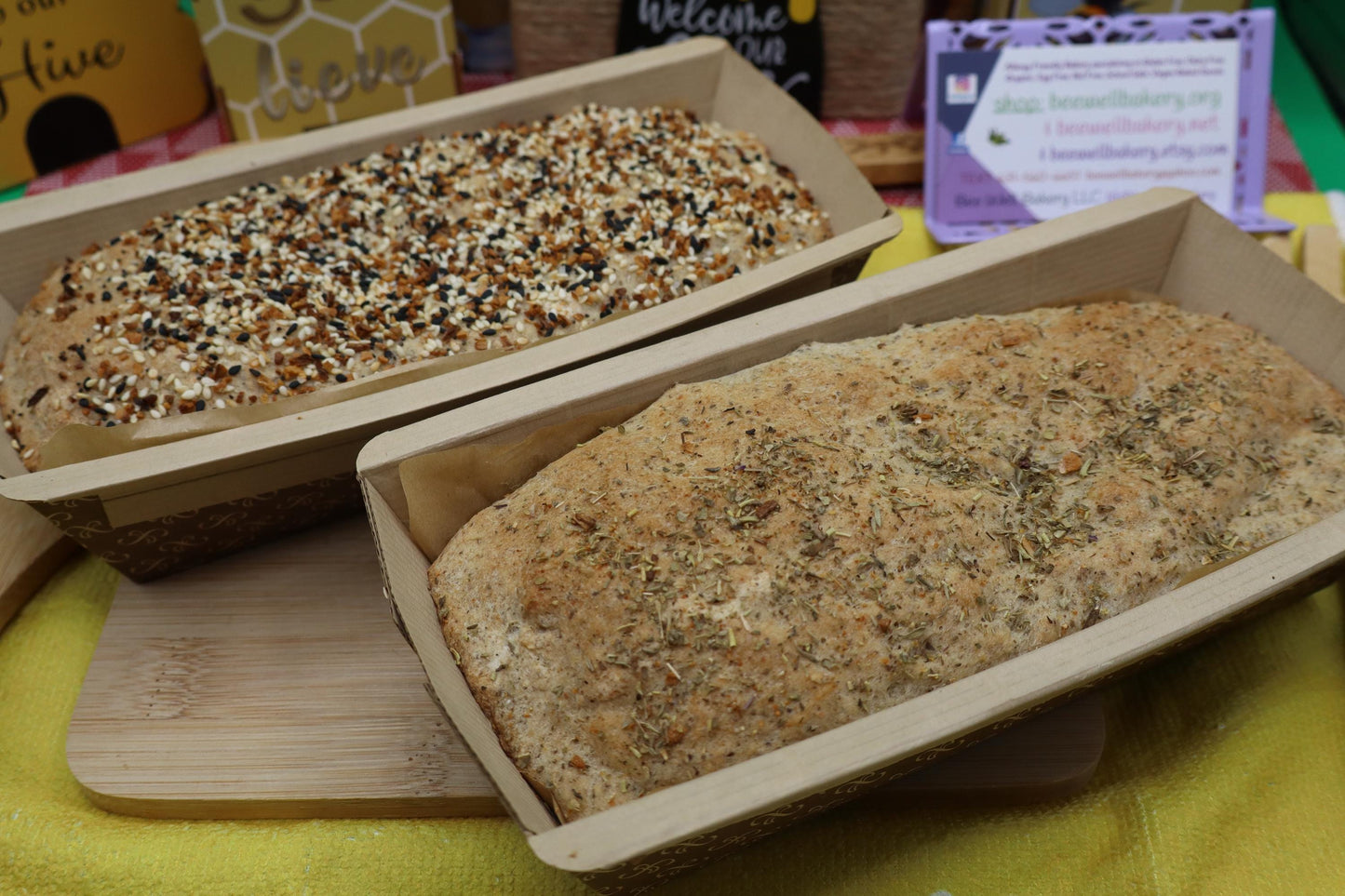 Gluten Free Bread, Dairy Free, Egg Free, Nut Free, Vegan, Preservative Free, High Fiber, Organic, Everything, Allergy Friendly Bakery, Fresh