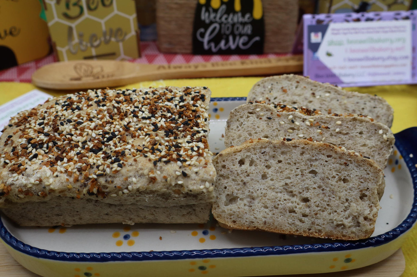 Gluten Free Bread, Dairy Free, Egg Free, Nut Free, Vegan, Preservative Free, High Fiber, Organic, Everything, Allergy Friendly Bakery, Fresh