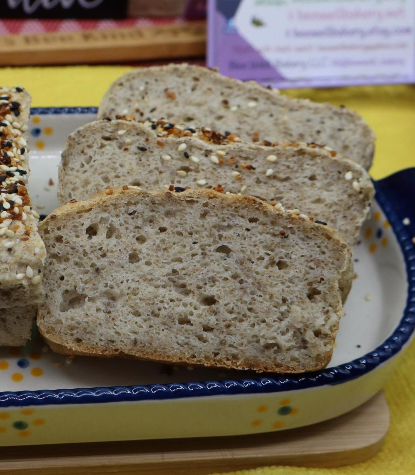 Gluten Free Bread, Dairy Free, Egg Free, Nut Free, Vegan, Preservative Free, High Fiber, Organic, Everything, Allergy Friendly Bakery, Fresh
