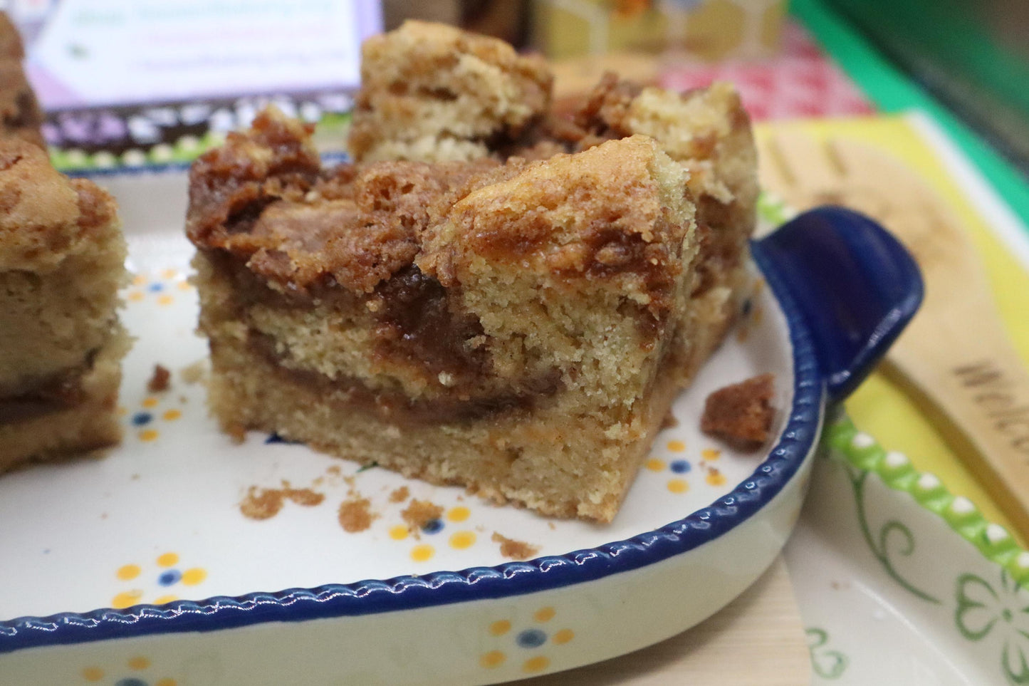 Sourdough Coffee Crumb Cake, Gluten Free, Dairy Free, Egg Free, Vegan, Nut Free, Birthday Gift, Cinnamon Swirl, Yeast Free, Holiday Dessert