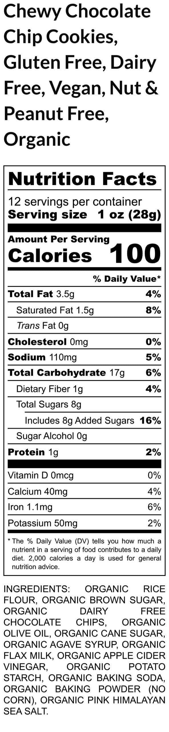 Chewy Chocolate Chip Cookies, Gluten Free, Dairy Free, Vegan, Nut & Peanut Free, Allergy Friendly snacks, Christmas in July, Birthday Gifts