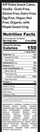 Snack Cakes, AIP Paleo, Vanilla Maple Cake, Gluten Free, Dairy Free, Grain Free, Egg Free, Vegan, Nut Free, Autoimmune Protocol, Birthday