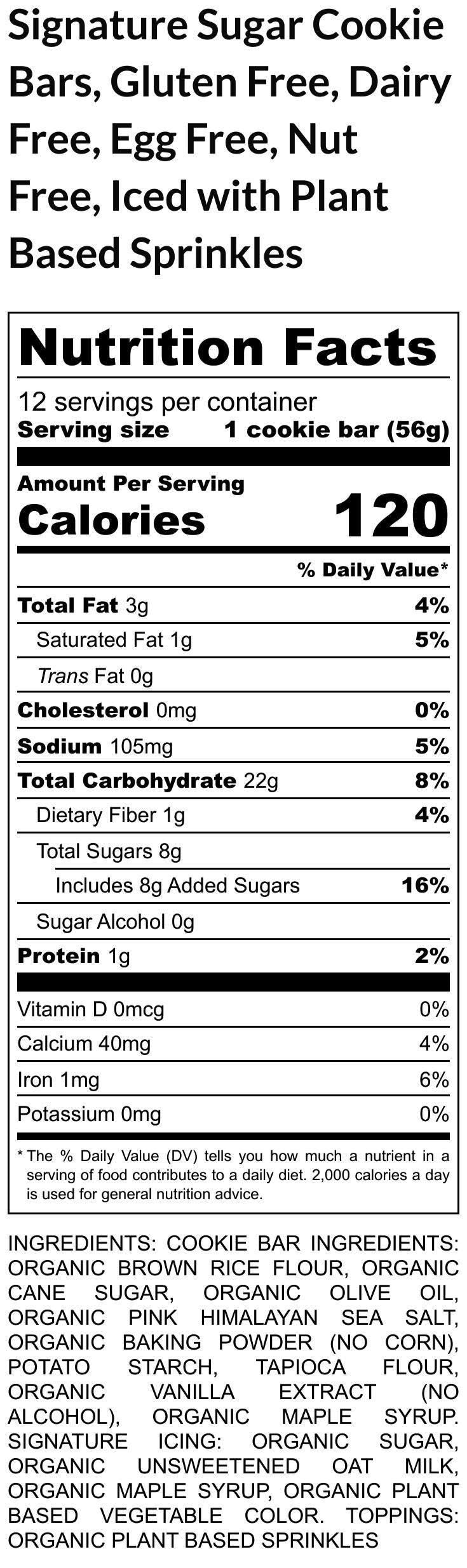 Gluten Free Sugar Cookie Bars, Dairy Free, Nut Free, Vegan, School Safe, No Refined Sugar, Love desserts Anniversary Gift, Valentine's Day