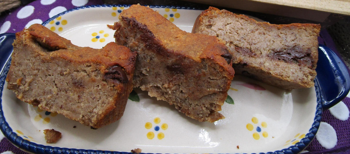 High Protein Banana Bread, Mocha Chip, Gluten Free, Dairy Free, Nut Free, Vegan Collagen, Sugar Free, Valentine's Day, Fitness, Anabolic