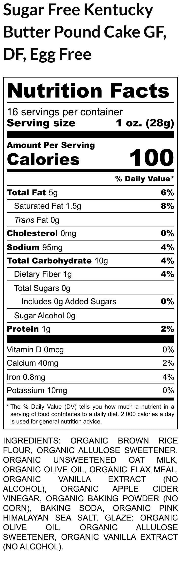 Pound Cake, Gluten Free, Dairy Free, Vegan, Egg Free, No Refined Sugar, Birthday, Brunch, Hostess Gift, Catering, Easter, Spring, Birthday