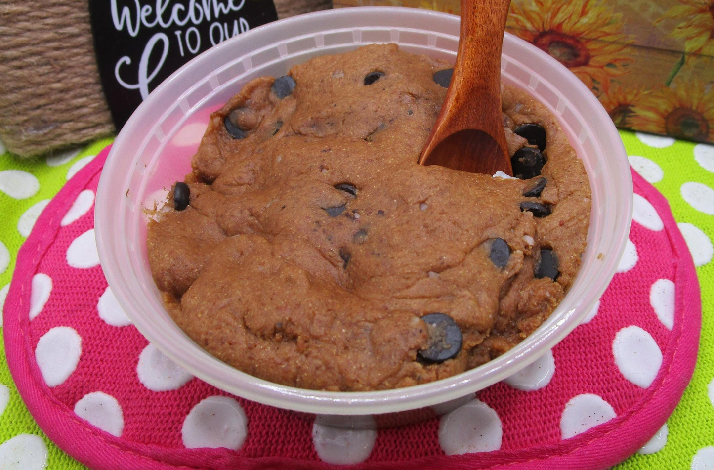 AIP Paleo Cookie Dough, Edible, Tiger Nut, Carob Chip, Gluten Free, Dairy Free, Egg Free, Grain Free, Wellness Gift, Valentine's Day Gifts