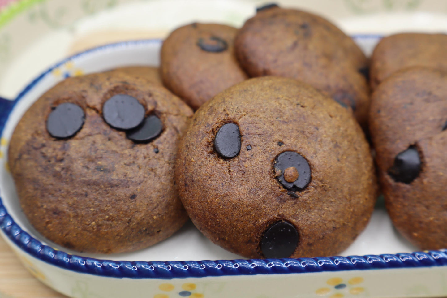 AIP Paleo Tiger Nut Cookies, Carob Peppermint, Gluten Free, Dairy Free, Egg Free, Grain Free, Autoimmune Protocol, Easter Gift, Soft Baked