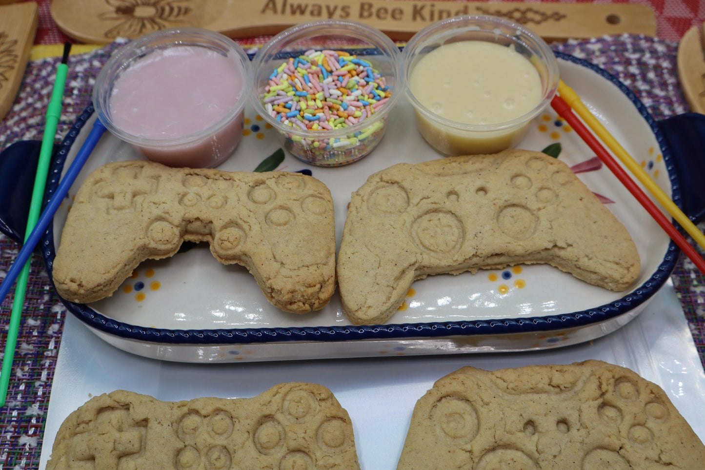 Gluten Free Sugar Cookie Kits, Gaming, Dairy Free, Egg Free, Vegan, Nut Free, Custom Orders, Sugar Free, Boys Birthday Party, Video Control