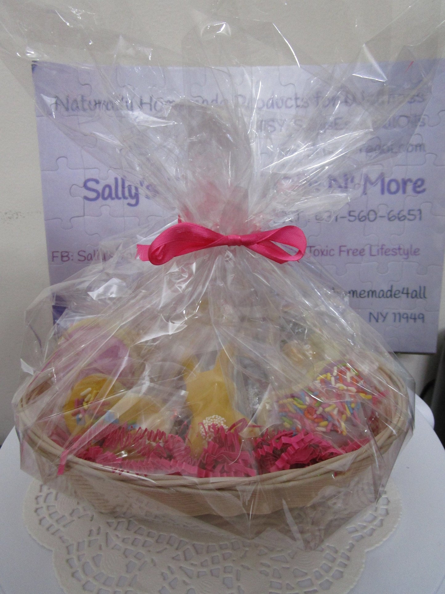 Gift Basket, Easter, Gluten Free Sugar Cookies, Egg Free, Dairy Free, Nut Free, Bunnies, Eggs, Jellybeans, Carrots, Dessert, Brunch, Vegan