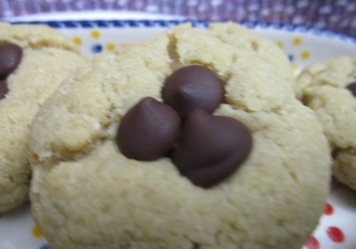 KETO Cookies, Peanut Butter Blossoms, Gluten Free, Egg Free, Dairy Free, Sugar Free, Vegan, Low Carb, Erythritol Free, dessert, graduation