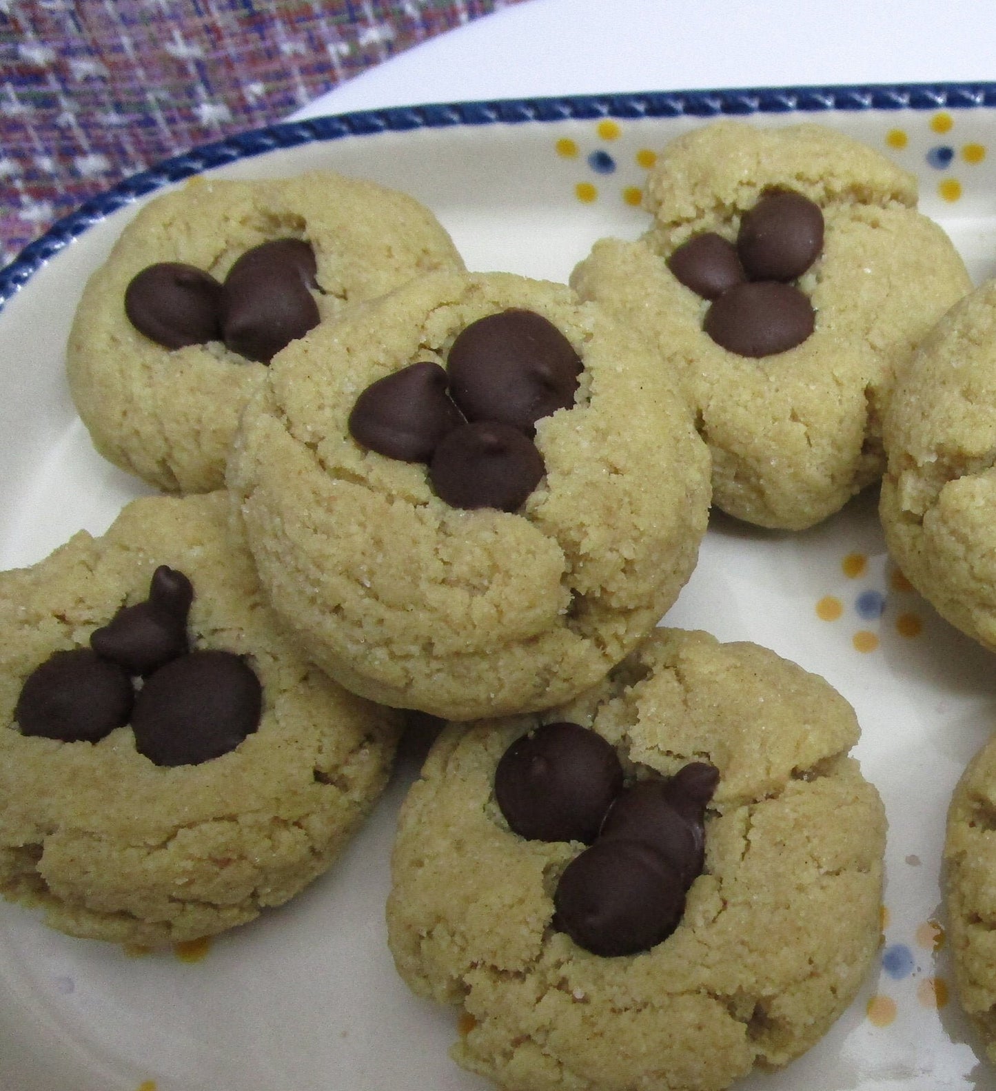 KETO Cookies, Peanut Butter Blossoms, Gluten Free, Egg Free, Dairy Free, Sugar Free, Vegan, Low Carb, Erythritol Free, dessert, graduation