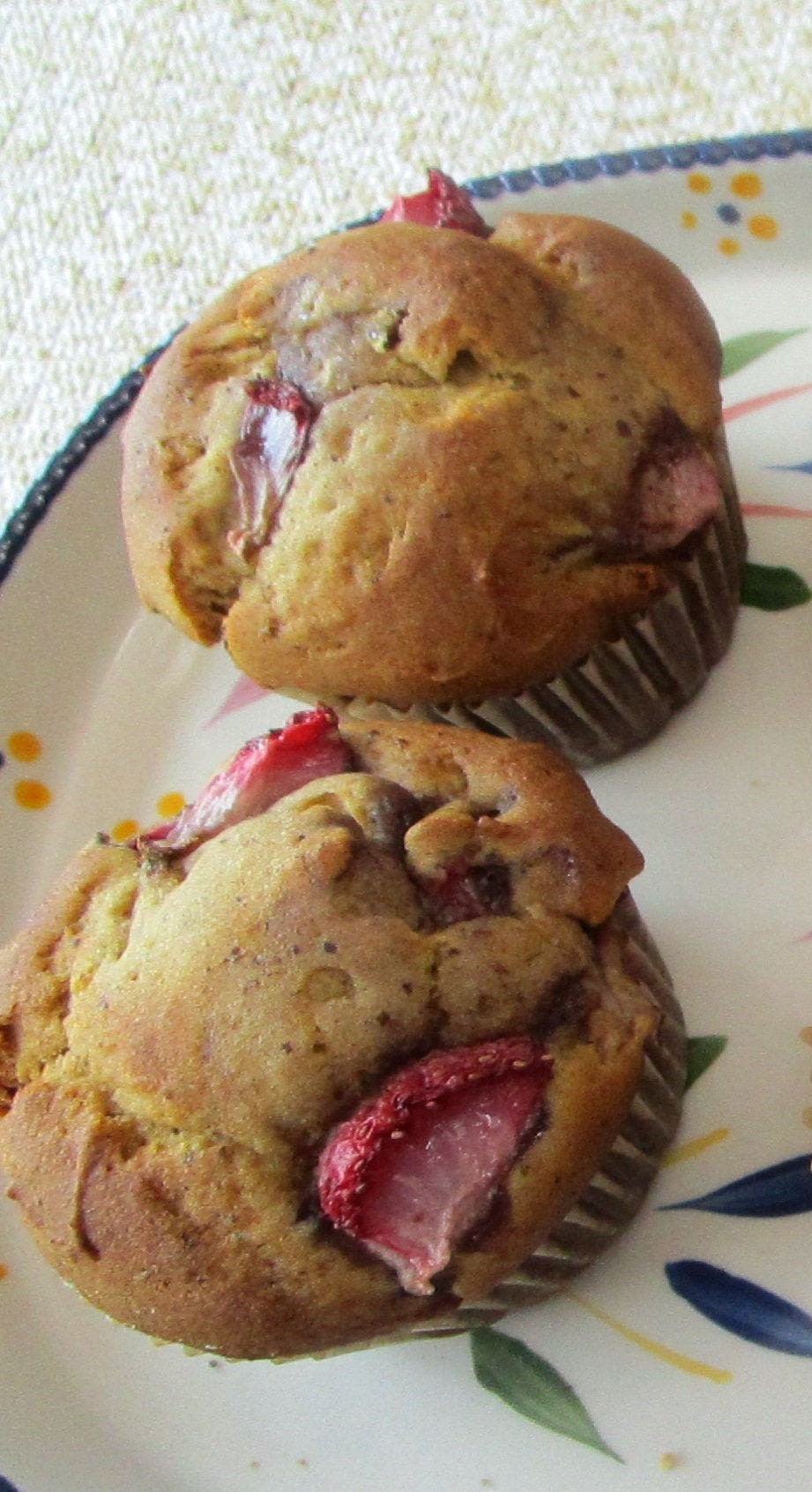 Strawberry Muffin, Gluten Free, Egg Free, Dairy Free, Oat Free, Nut Free, Vegan, Brunch, Summer, No Refined Sugar, Organic, Blueberry, Apple