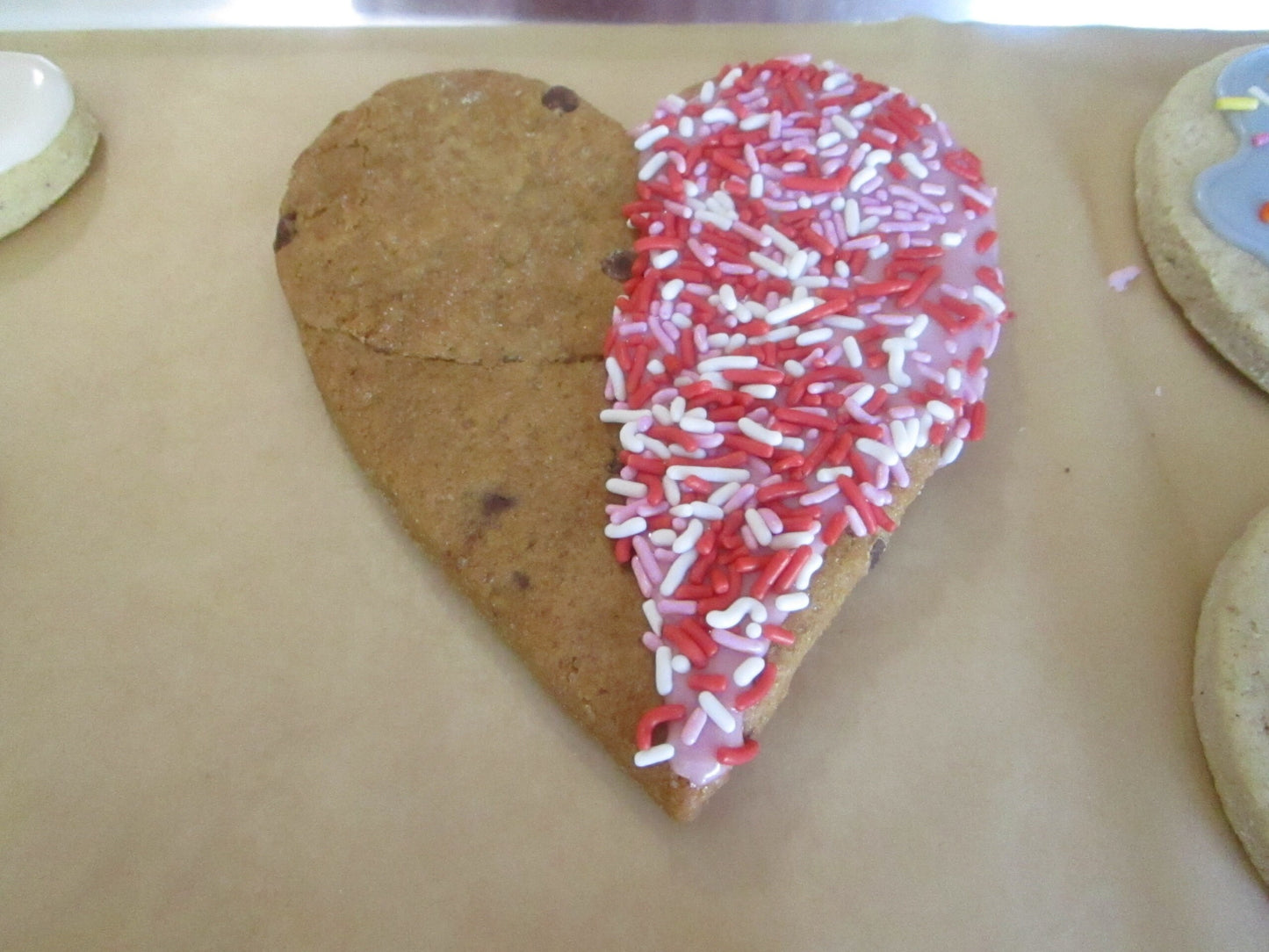 Chocolate Chip Cookies, Gluten Free, Egg Free, Dairy Free, School Safe, Peanut Free, Birthday Favor, Jumbo Size, Low Sugar, No refined sugar