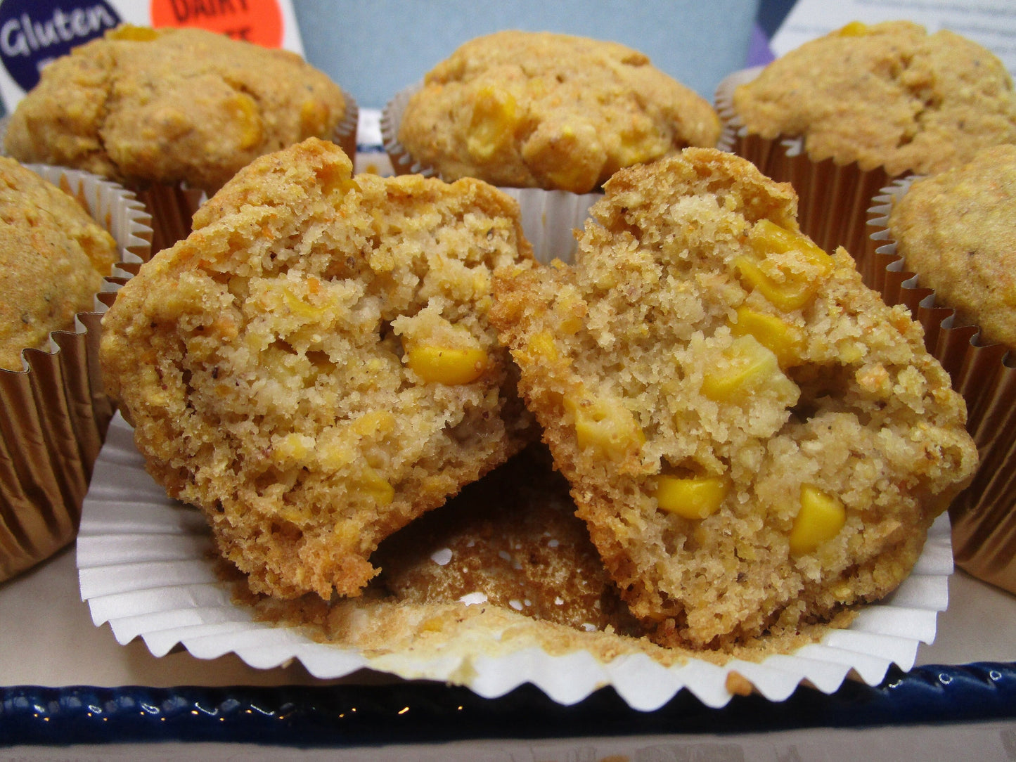 Corn Muffin, Gluten Free, Egg Free, Dairy Free, Vegan, No Refined Sugar, Nut Free, Brunch, Maple Sugar, Picnic, Low Fat, Non-GMO, BBQ, Snack