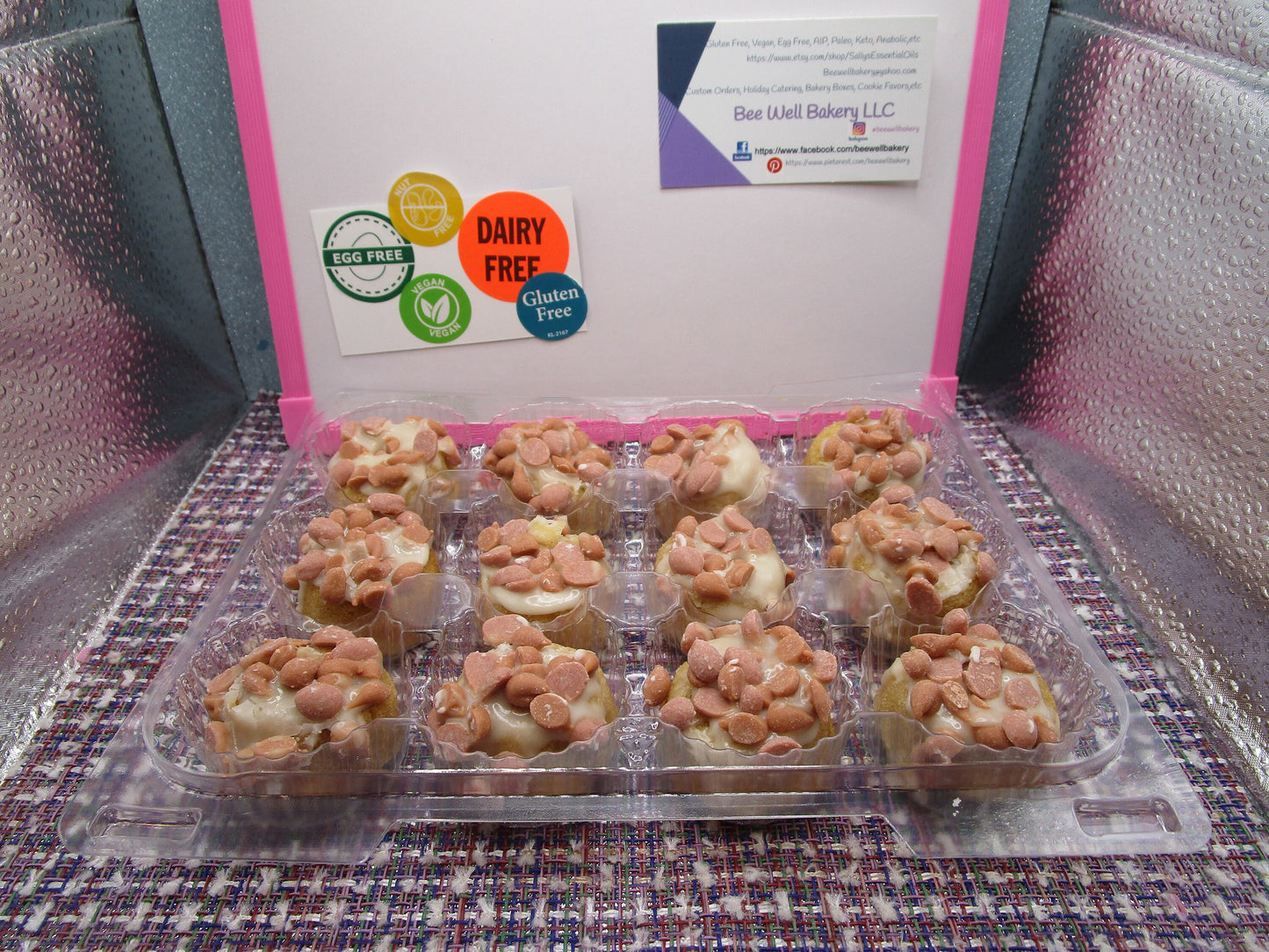Salted Caramel Mini Donut Ring, Gluten Free, Egg Free, Vegan, Dairy Free, School Safe, Nut Free, Sweet & Salty Snack, Birthday, Father's Day