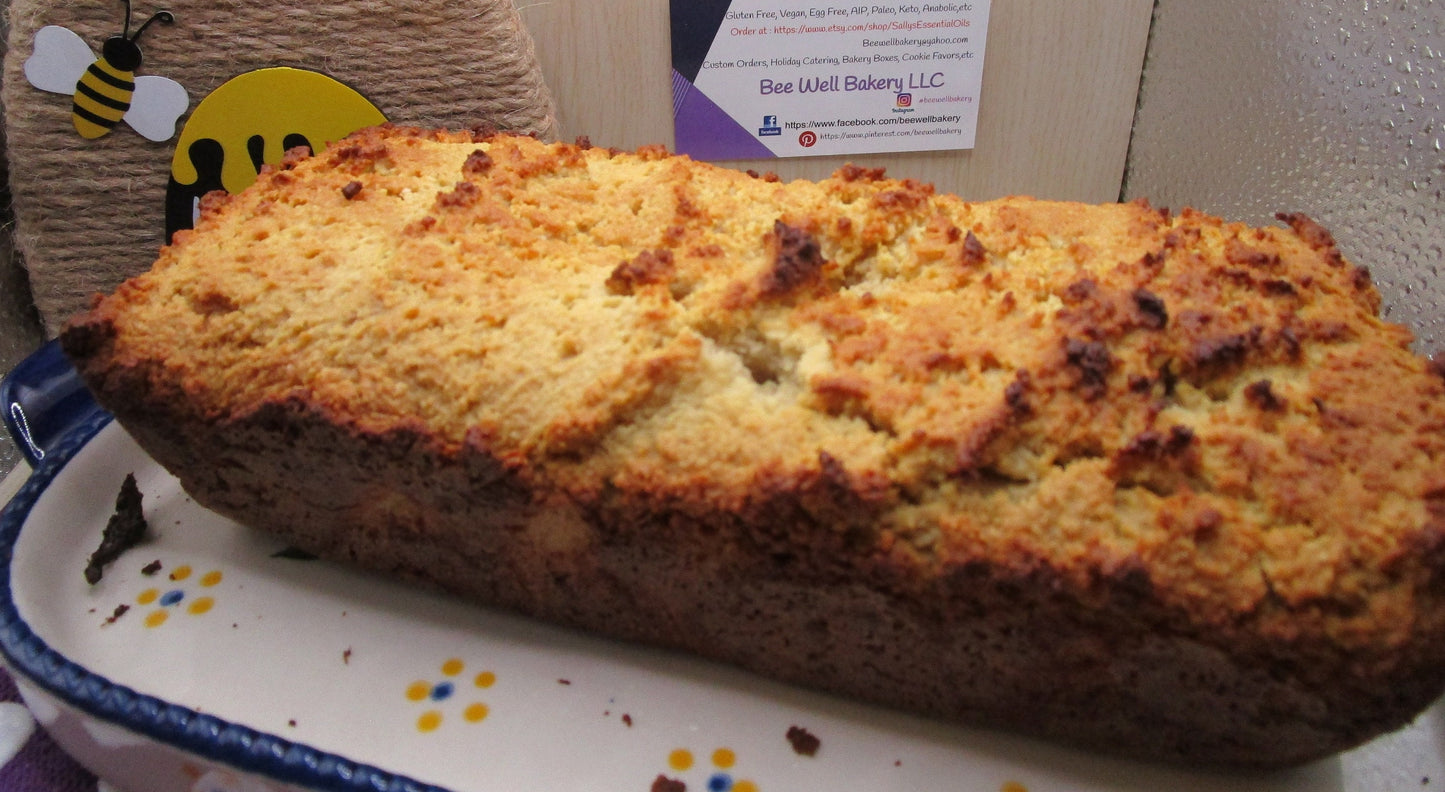 SCD Bread, Grain Free, Gluten Free, Dairy Free, Paleo, Specific Carbohydrate Diet, Yeast Free, Peanut Free, GAPS, Autism, Digestive Health