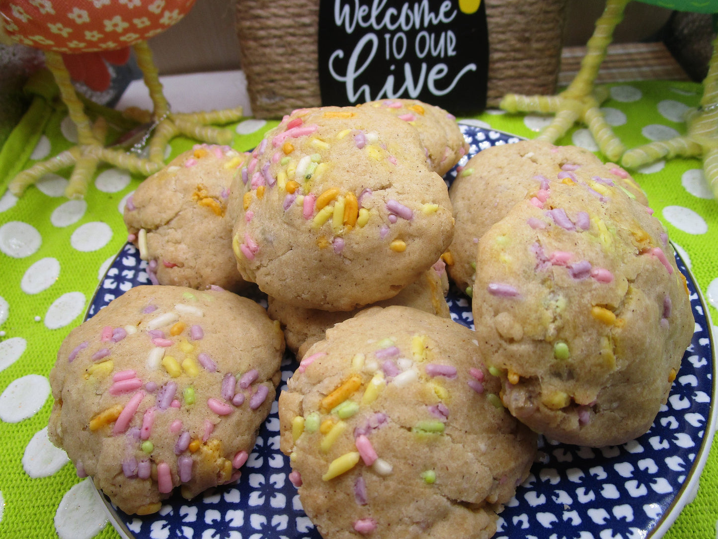 Sugar Cookies, Easter, Spring, Gluten Free, Dairy free, Egg Free, Nut Free, Oat Free, Birthday, Schools Safe, Class Party, Gift, Plant Color