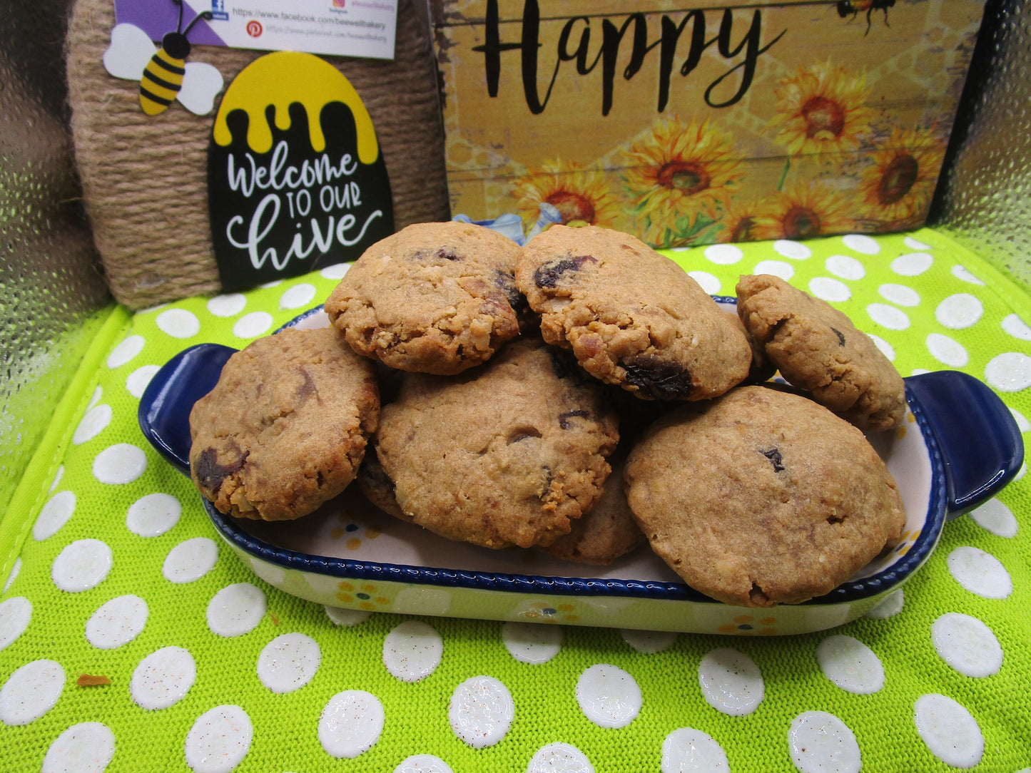 Cinnamon Raisin Cookies, High Protein, Gluten Free, Dairy Free, Egg Free, Anabolic, Vegan, No Refine Sugar, Weight Loss, Post work out snack